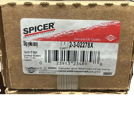 2-3-02278X Dana Spicer Slip Yoke Assembly - Truck To Trailer