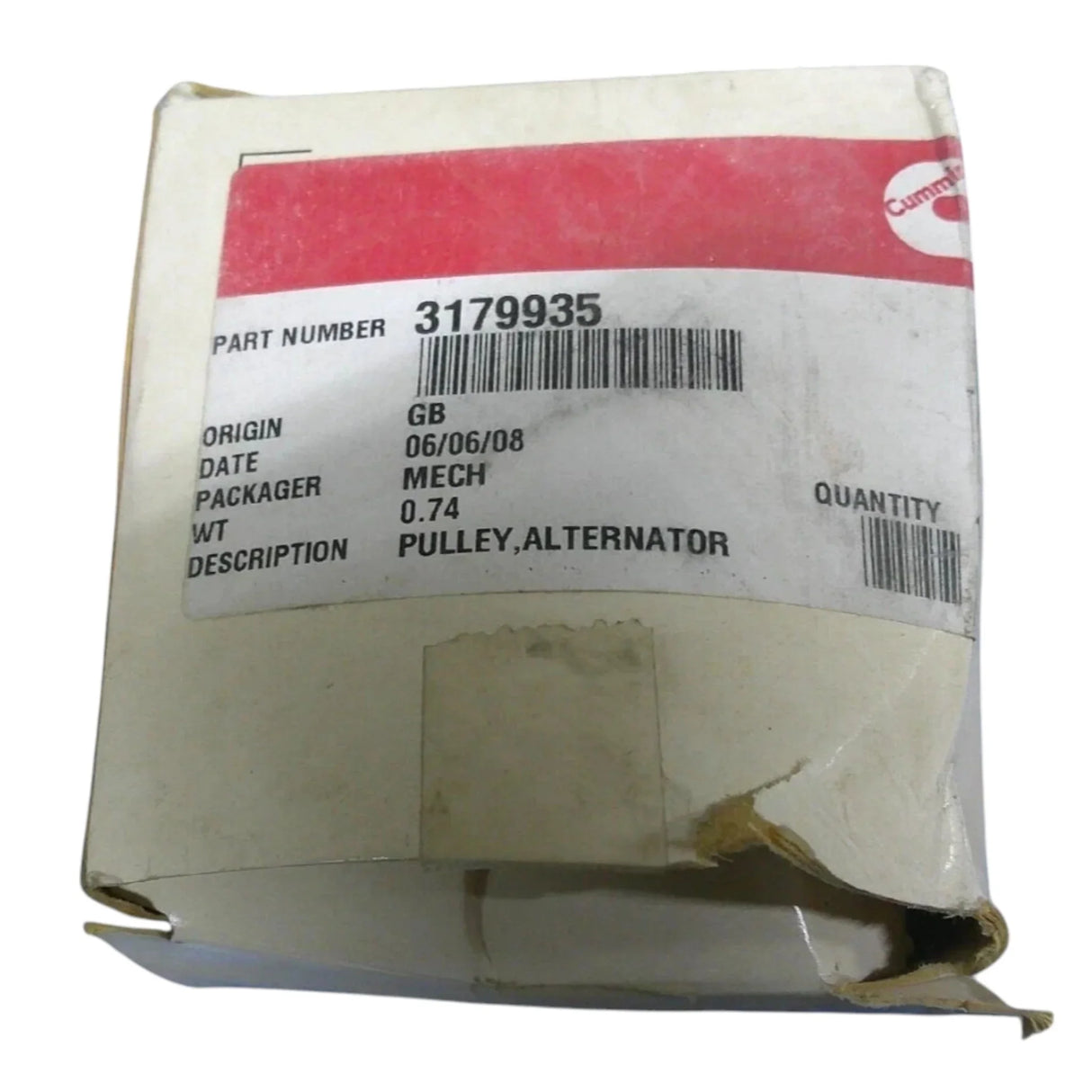 3179935 Genuine Cummins Alternator Pulley - Truck To Trailer
