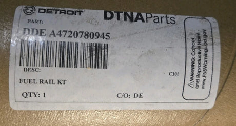 DDE A4720780945 Genuine Detroit Diesel Fuel Rail Kit DD15