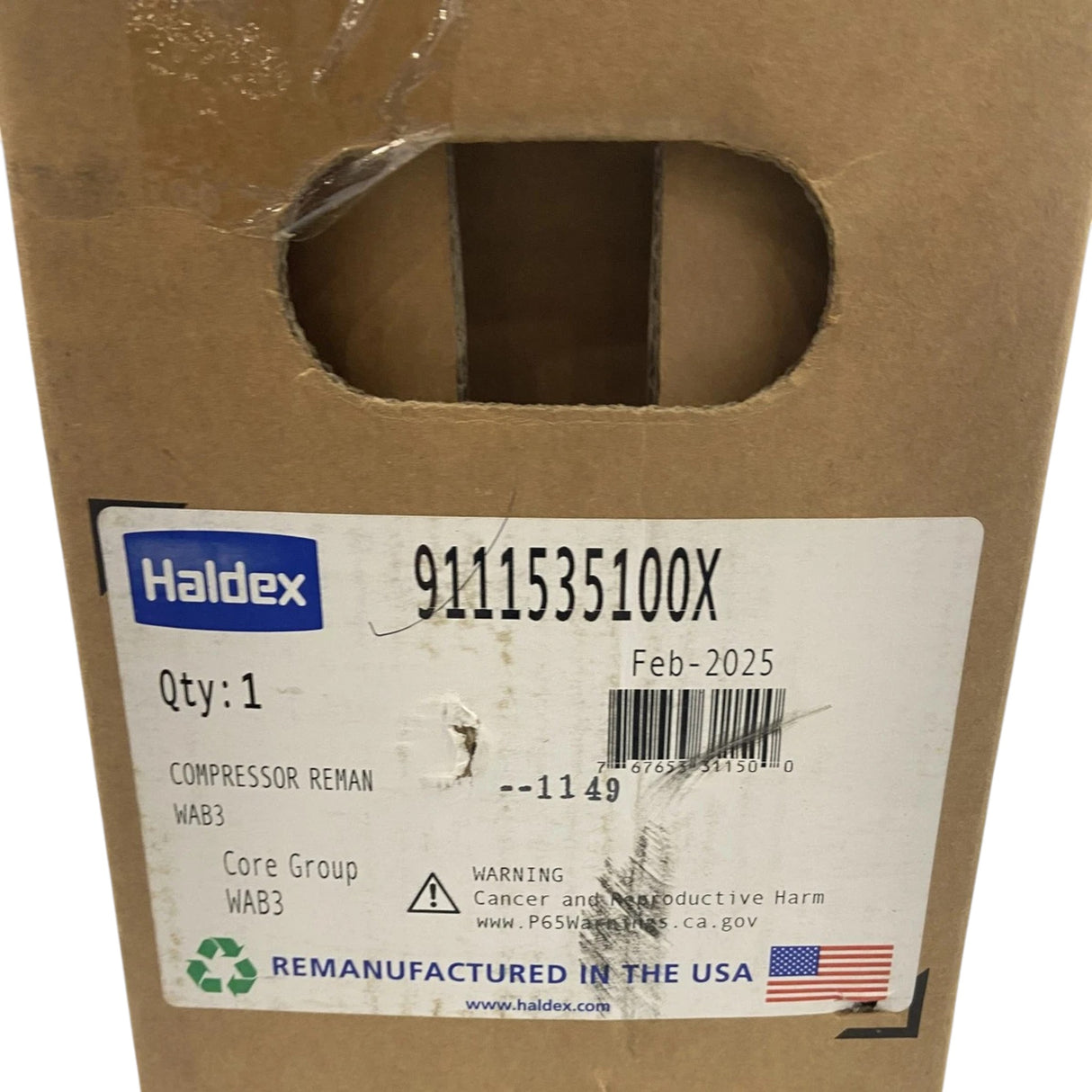 9111535100X Genuine Haldex Air Compressor