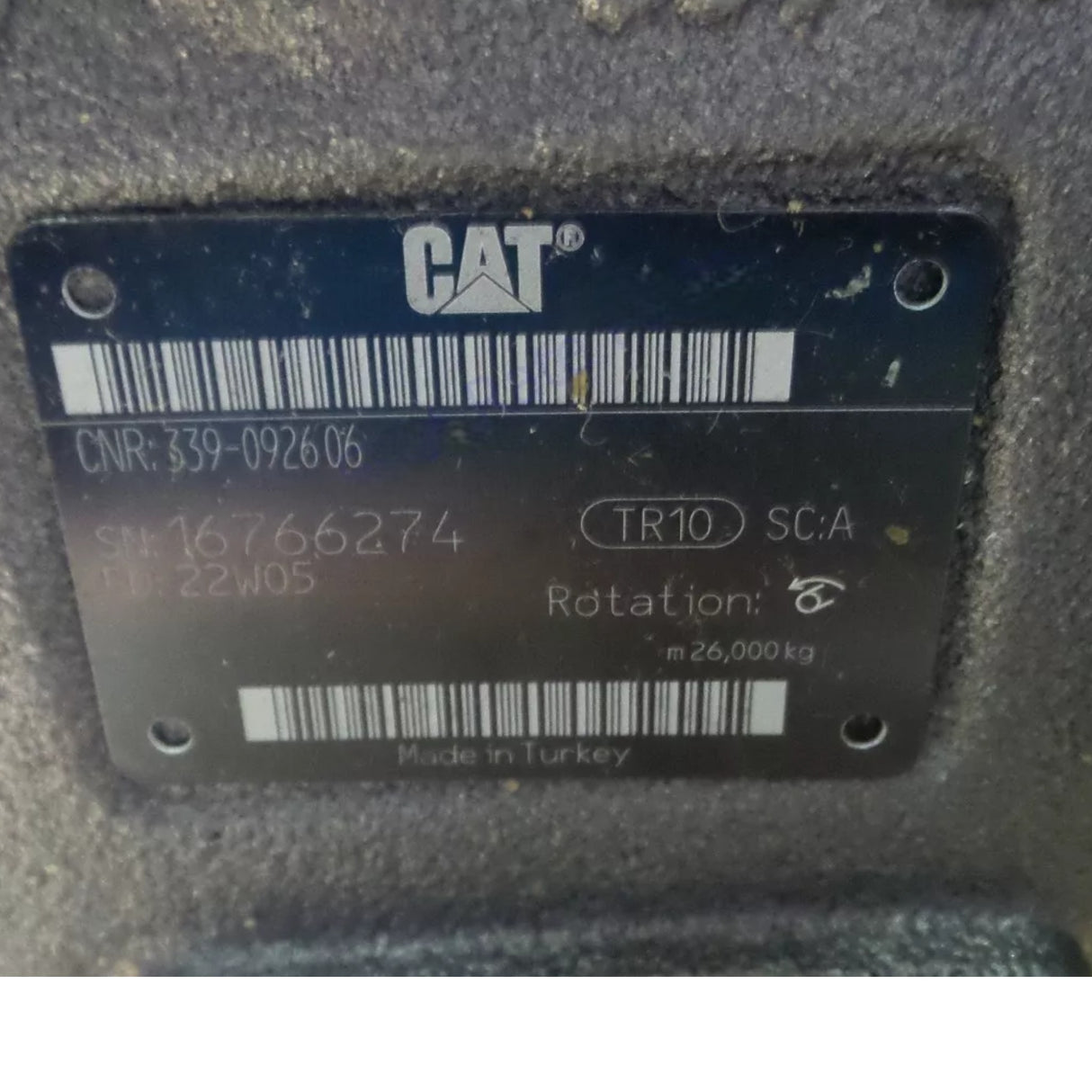 339-0926 Caterpillar Hydraulic Pump