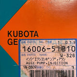 16006-51010 Genuine Kubota Fuel Injection Pump