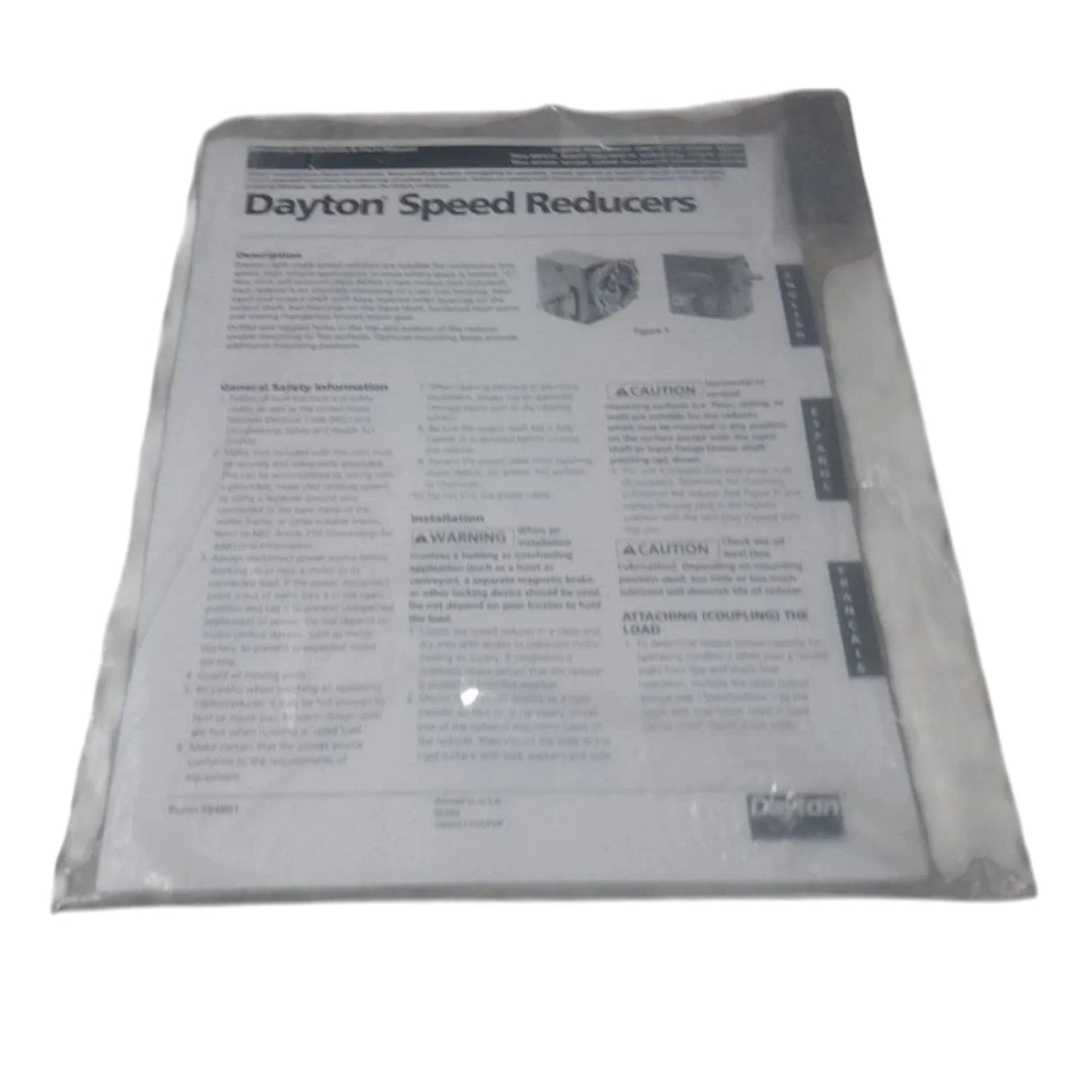 4Z015 Dayton C-Face Speed Reducer - Truck To Trailer