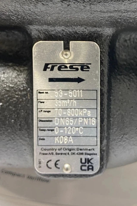 53-5011 Frese Optima Compact Motor Valve High Flow