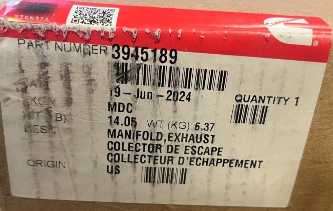 3942287 Genuine Cummins Exhaust Manifold