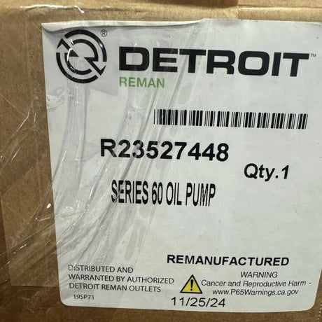 R23527448 Genuine Detroit Diesel Oil Pump - Truck To Trailer