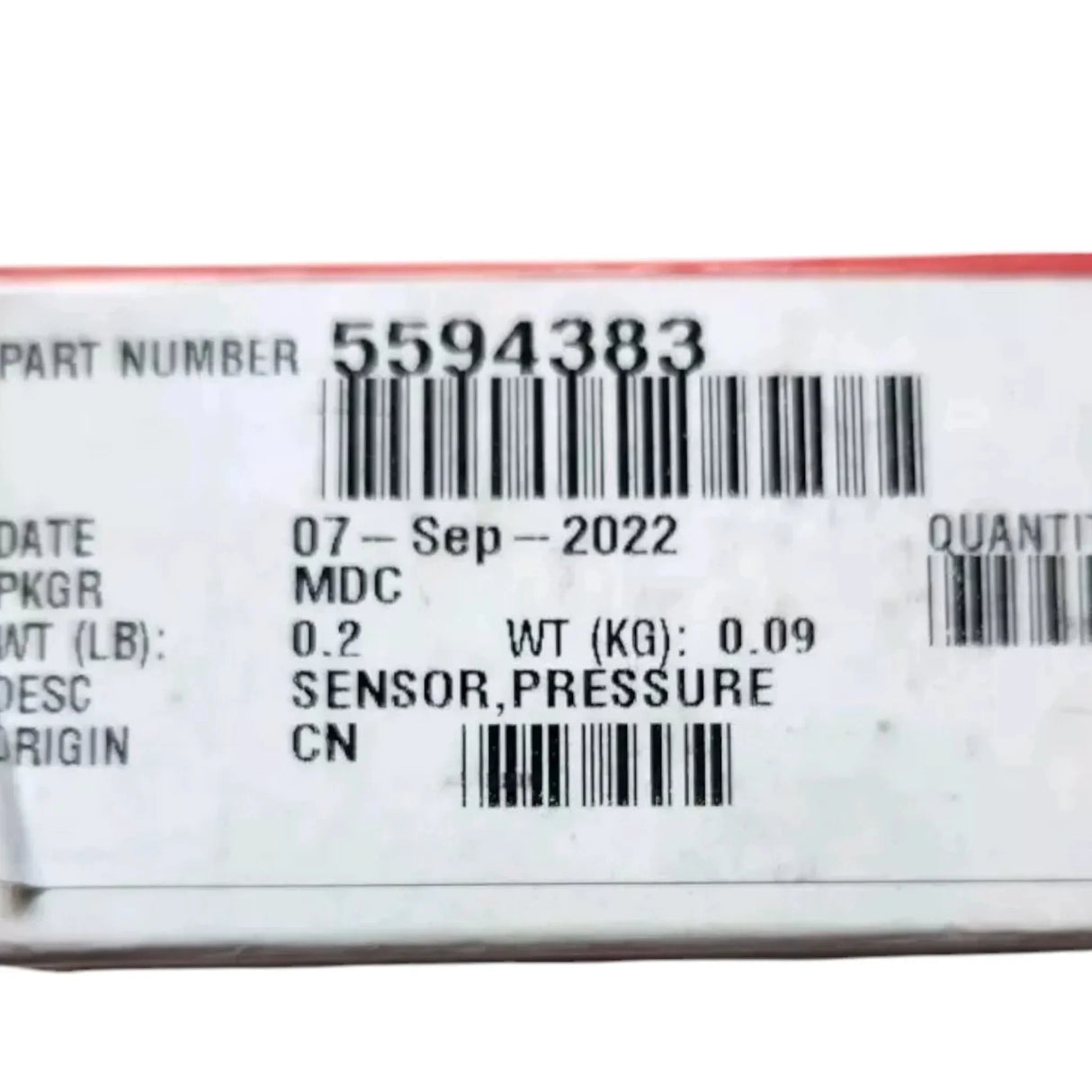 3160538 Genuine Cummins Pressure Sensor - Truck To Trailer
