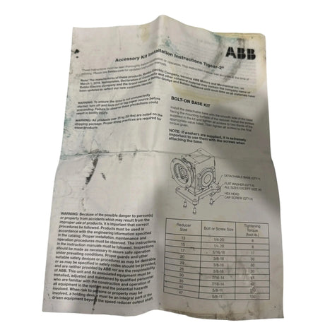 35A05L18 Dodge Tigear2 Worm Gear Speed Reducer
