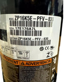 ZP16K5E-PFV-830 Genuine Copeland Scroll Compressor 208/230V