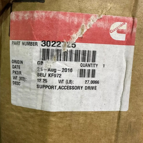 4309890 Genuine Cummins Accessory Drive Support - Truck To Trailer