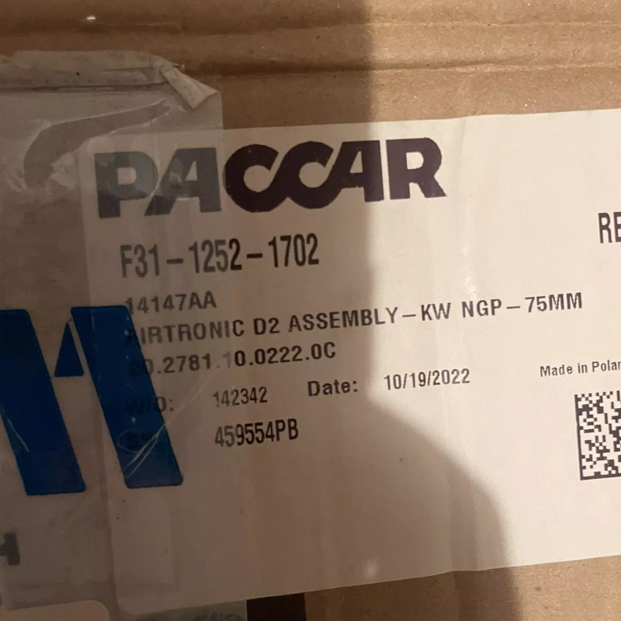 F31-1252-1702 Genuine Paccar Airtronic Diesel Bunk Heater