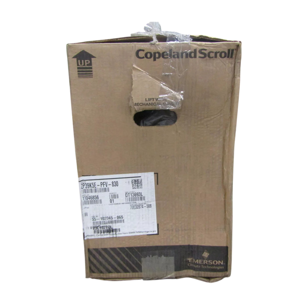 ZP39K5EPFV830 Genuine Copeland Scroll Compressor 208-230V