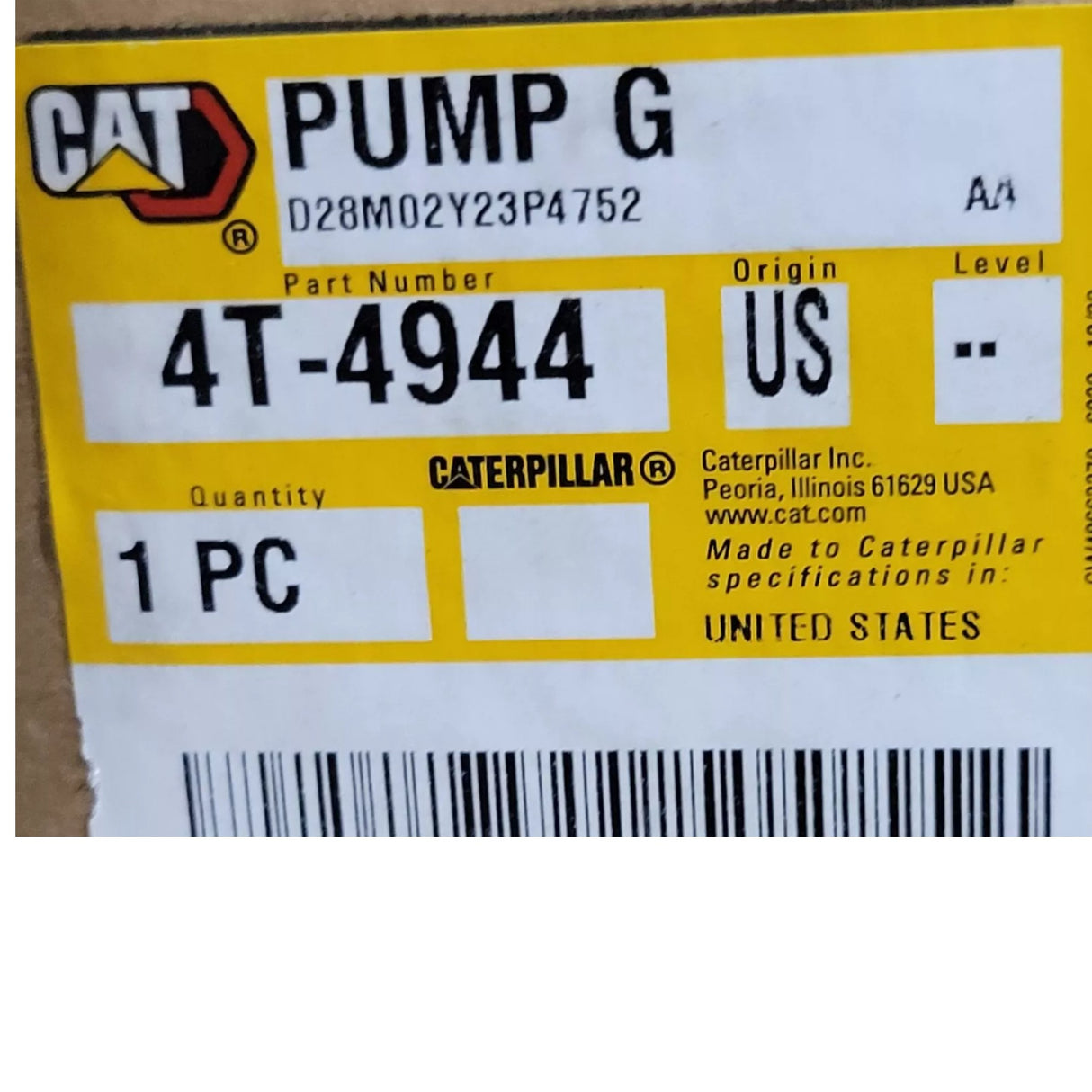 4T-4944 Cat Pump G