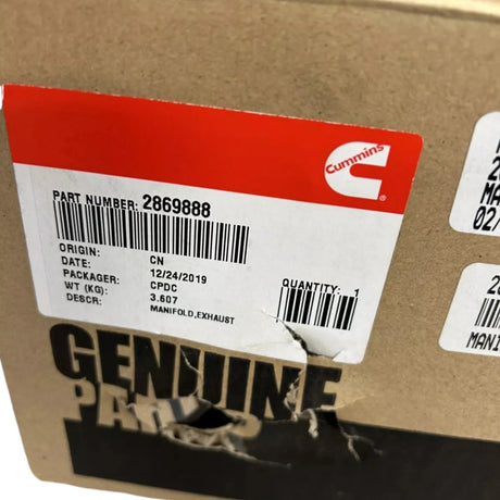2869888 Cummins Exhaust Manifold - Truck To Trailer