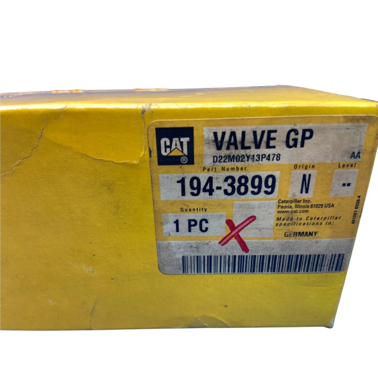 194-3899 Genuine CAT Pump Control Valve