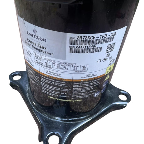 ZR72KCE-TFD-950 Genuine Copeland Scroll Compressor