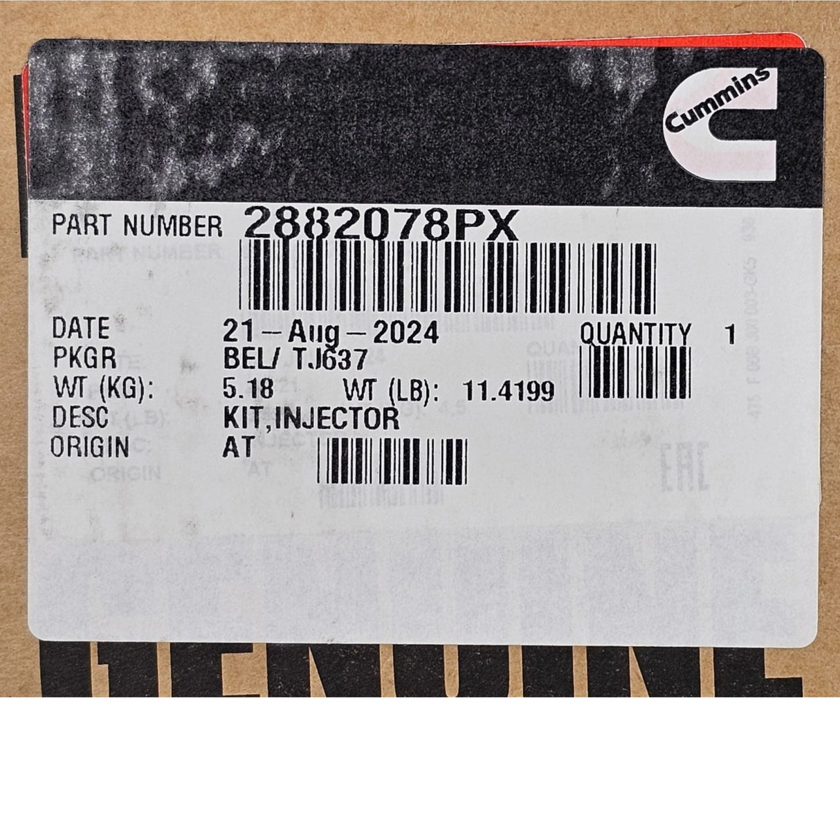 2882078NX Genuine Cummins Injector Kit