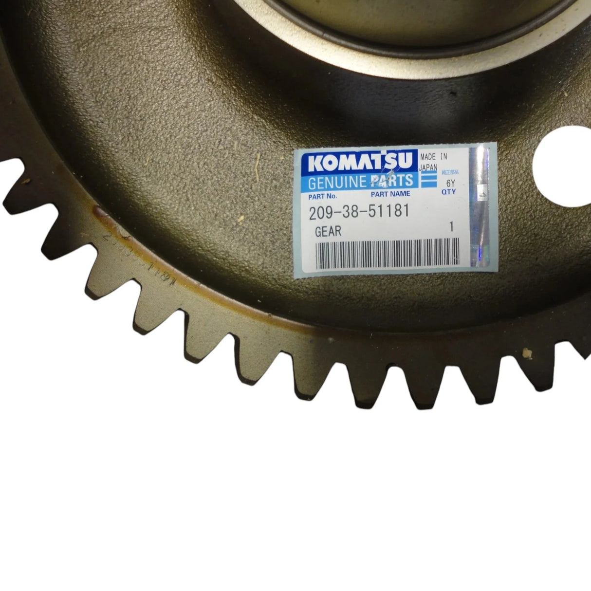 209-38-51181 Genuine Komatsu Gear - Truck To Trailer