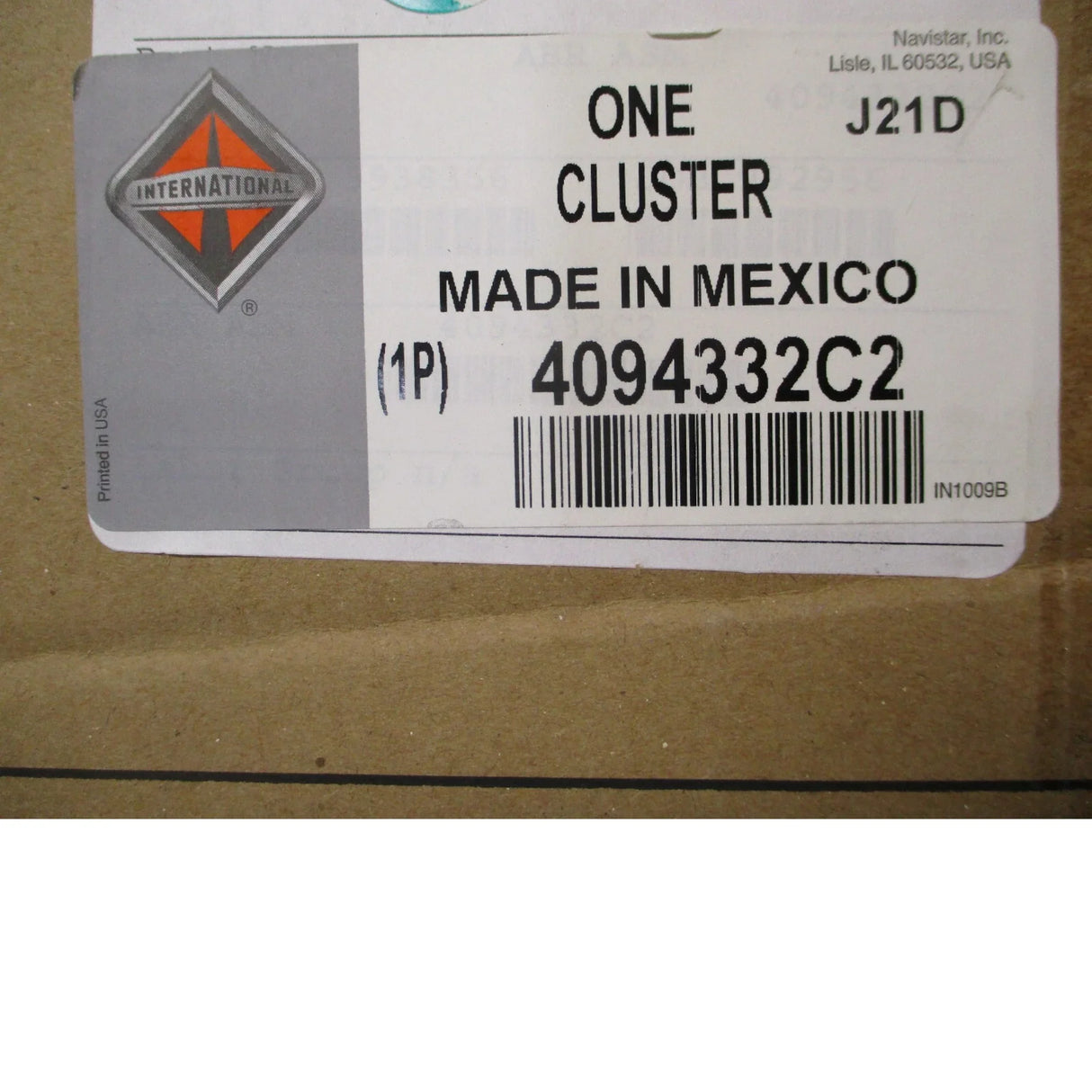 4094332C2 International Instrument Gauge Cluster - Truck To Trailer