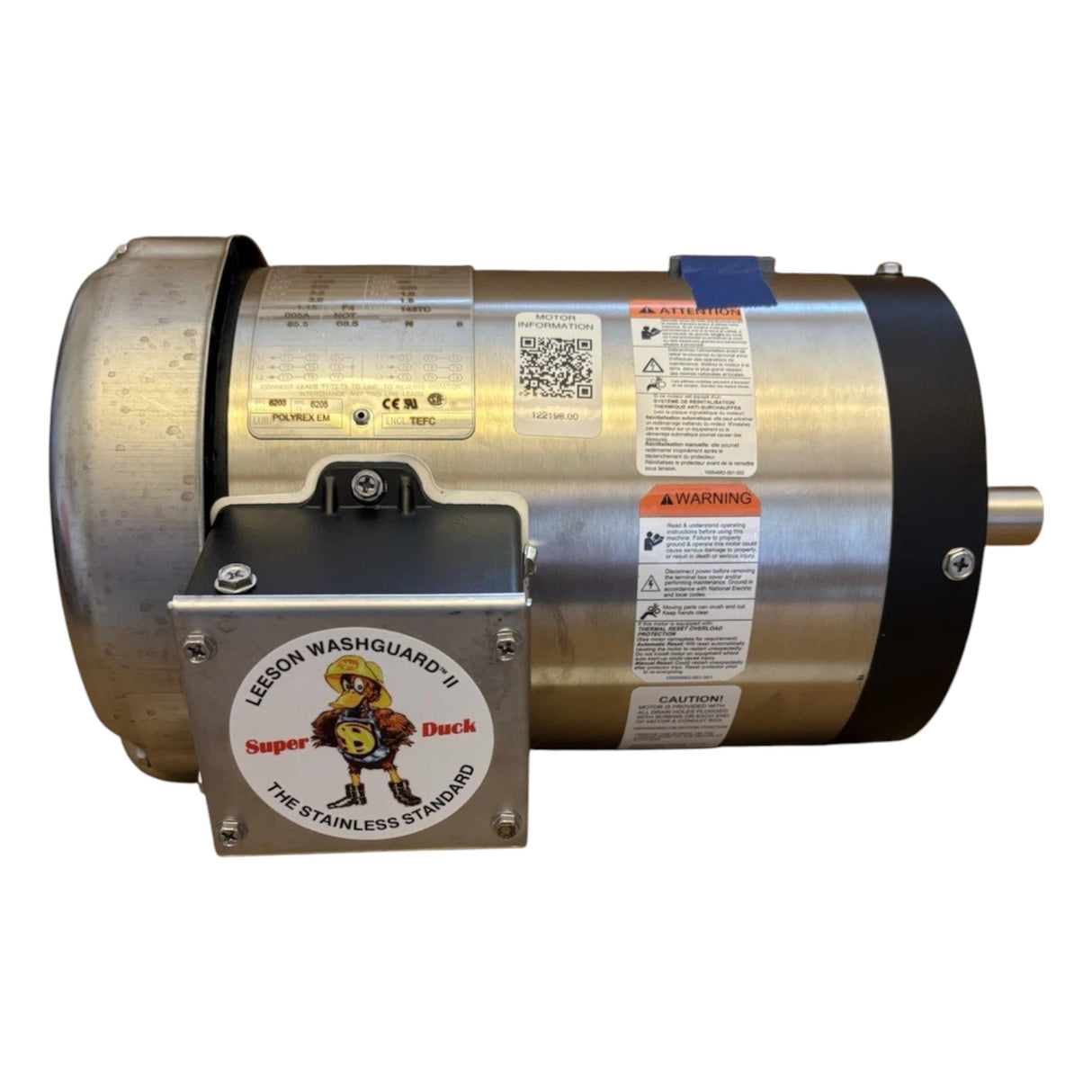 122198.00 Leeson 1HP Washdown Motor