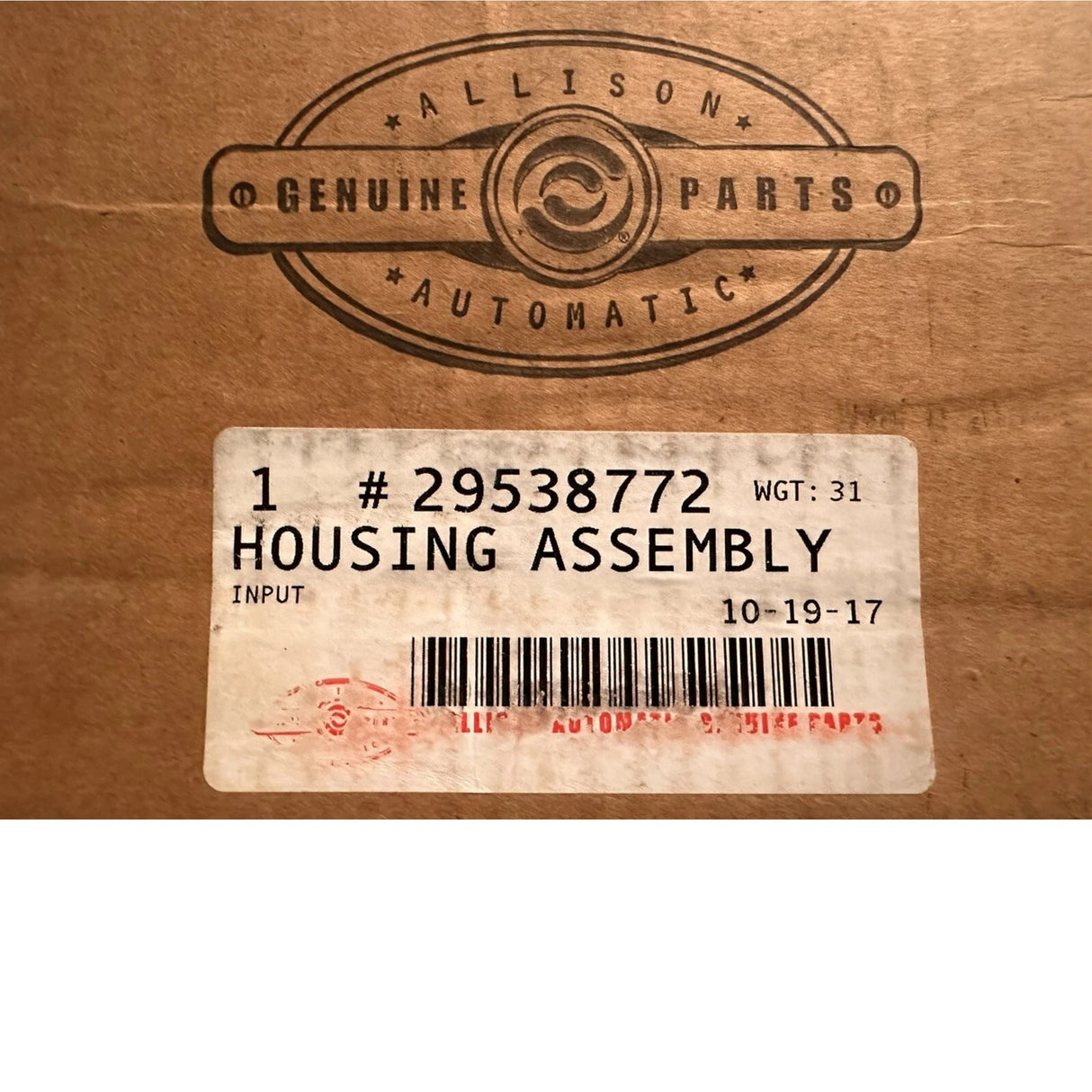 29538772 Allison Housing Input Assembly