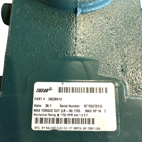 26Q30H14 Genuine Dodge Right Angle Worm Gear Speed Reducer