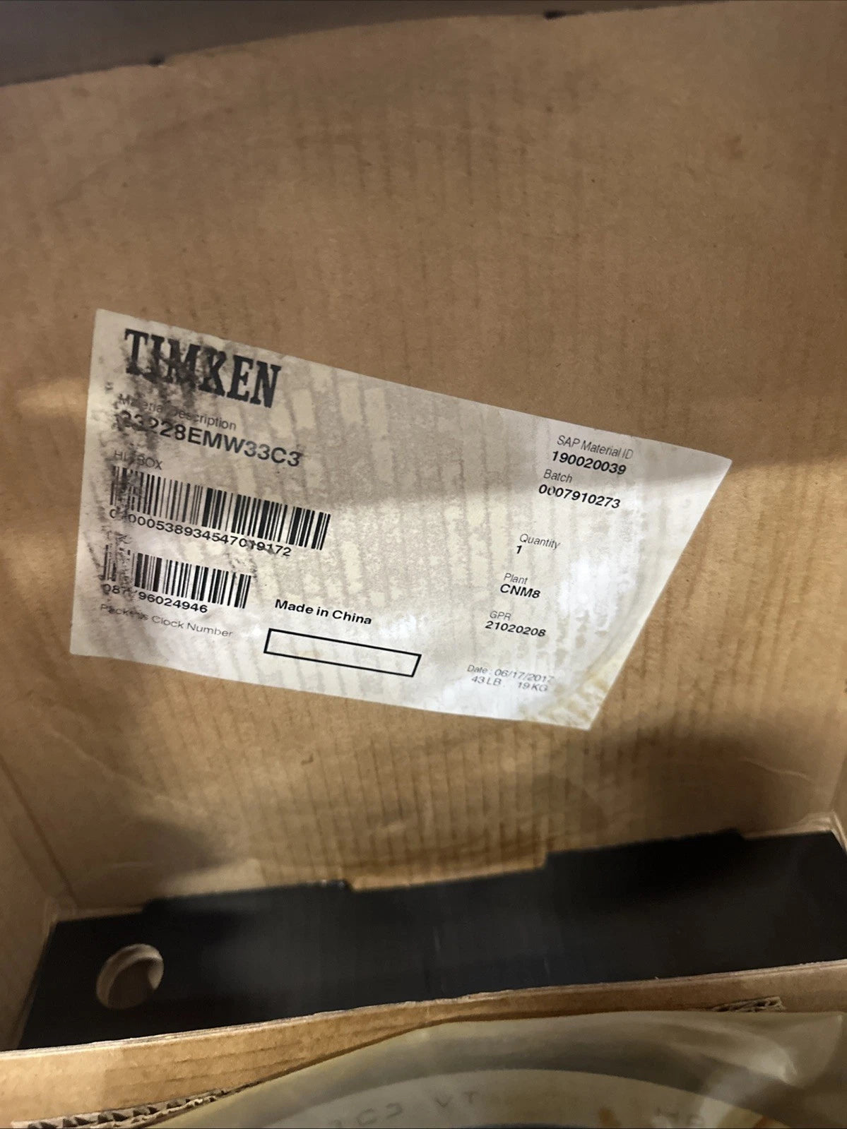 23228EMW33C3 Genuine Timken Spherical Roller Bearing