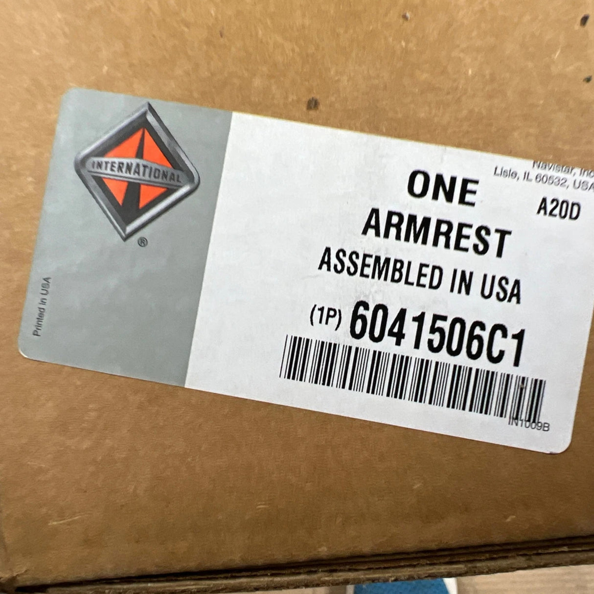 6041506C1 Genuine International Armrest Assembly