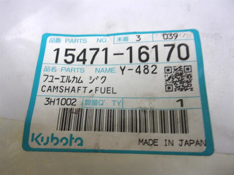 15471-16170 Kubota Fuel Camshaft