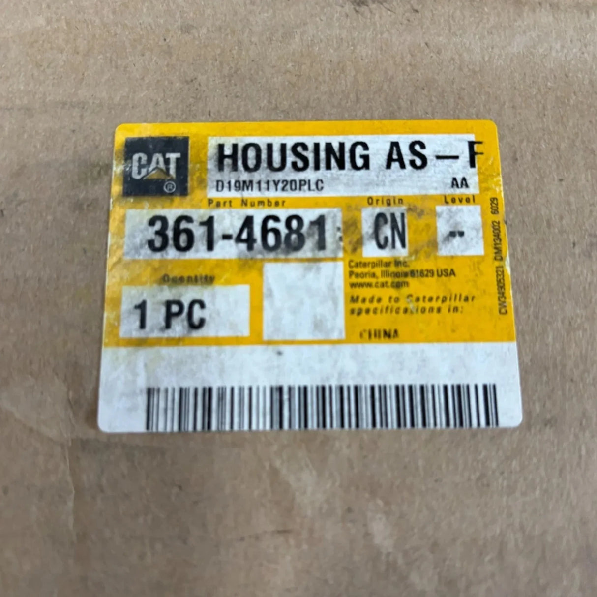 3614681 Genuine CAT Cylinder Block Front Housing