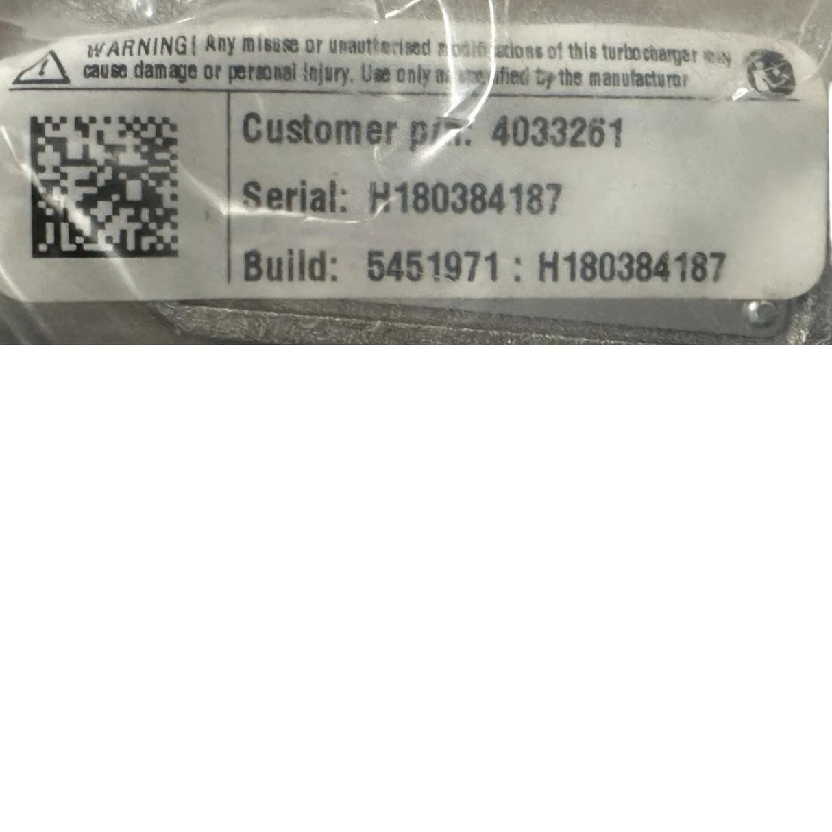 3530669 Genuine Holset Turbocharger H1E