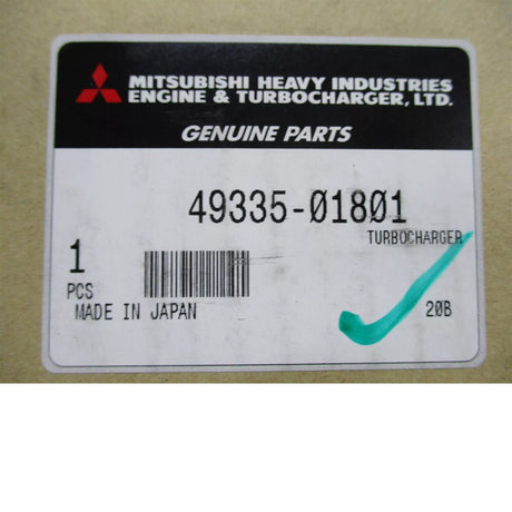 49335-01801 Mitsubishi Turbo For Nissan Juke KH3DT, KH3DT-W12C, MR16DDT