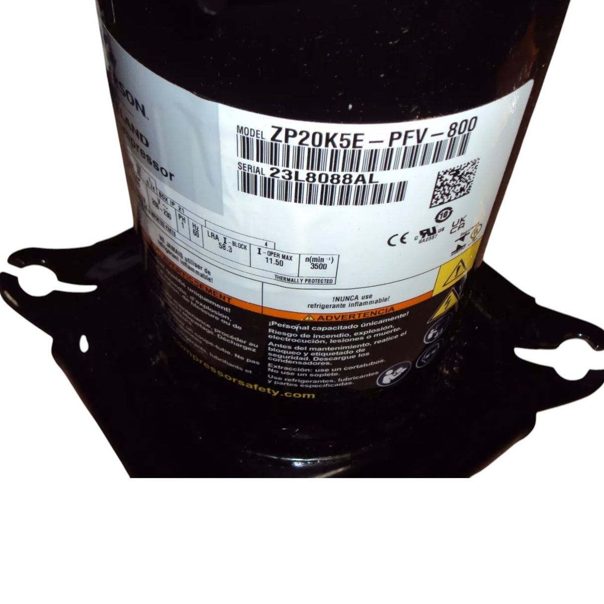 ZP20K5E-PFV-800 Copeland Scroll Compressor