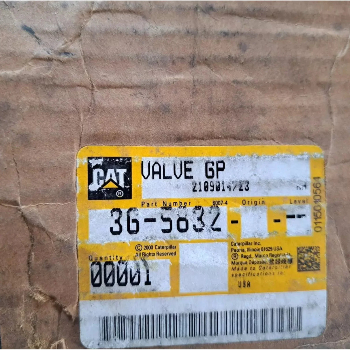 3G-5832 CAT Valve Gp - Truck To Trailer