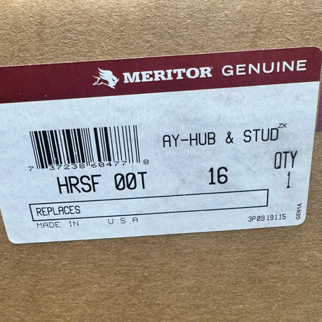 HRSF 00T 16 Genuine Meritor Hub And Stud Assembly - Truck To Trailer