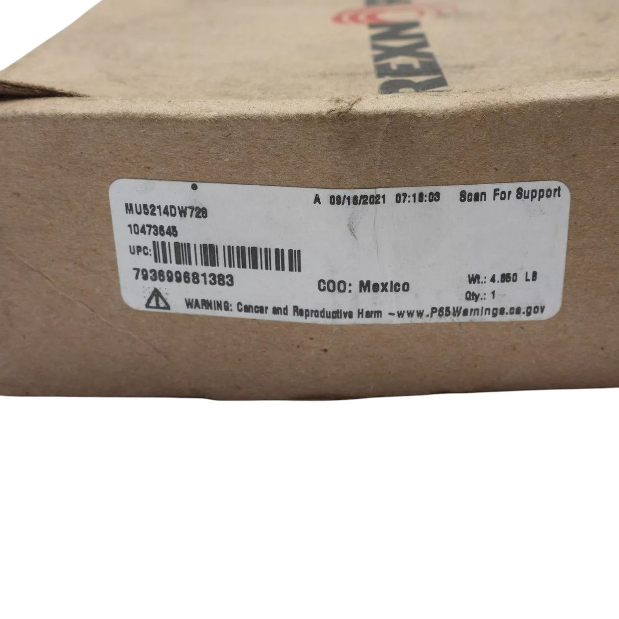 MU5214DW728 Rexnord Bearing 70mm Bore x 125mm O.D. x 39.69mm Width