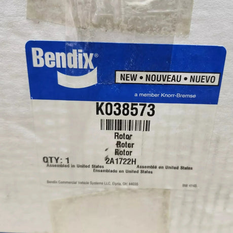 K038573 Genuine Bendix Rotor Brake Assembly - Truck To Trailer