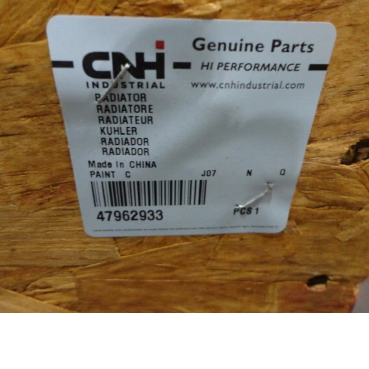47962933 Genuine CNH Radiator