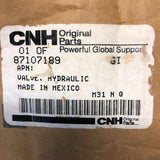 87107189 Genuine CNH Hydraulic Value