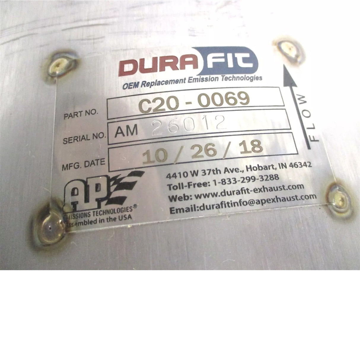 A6804901814 Durafit Diesel Oxidation Catalyst