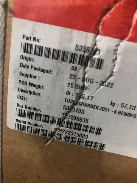 5358703 Cummins Turbocharger Kit - Truck To Trailer