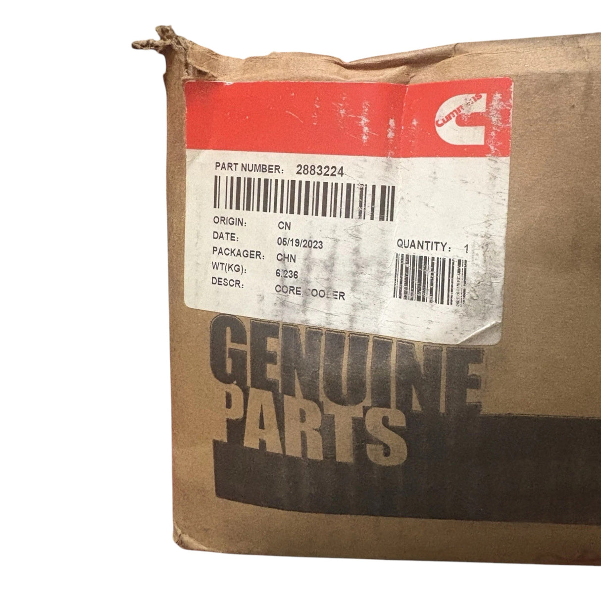 2883224 Genuine Cummins Cooler Core