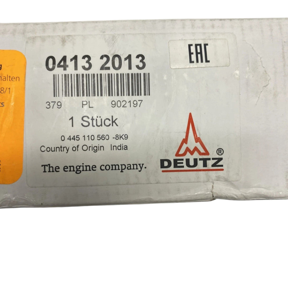4132013 Genuine Deutz Fuel Injector