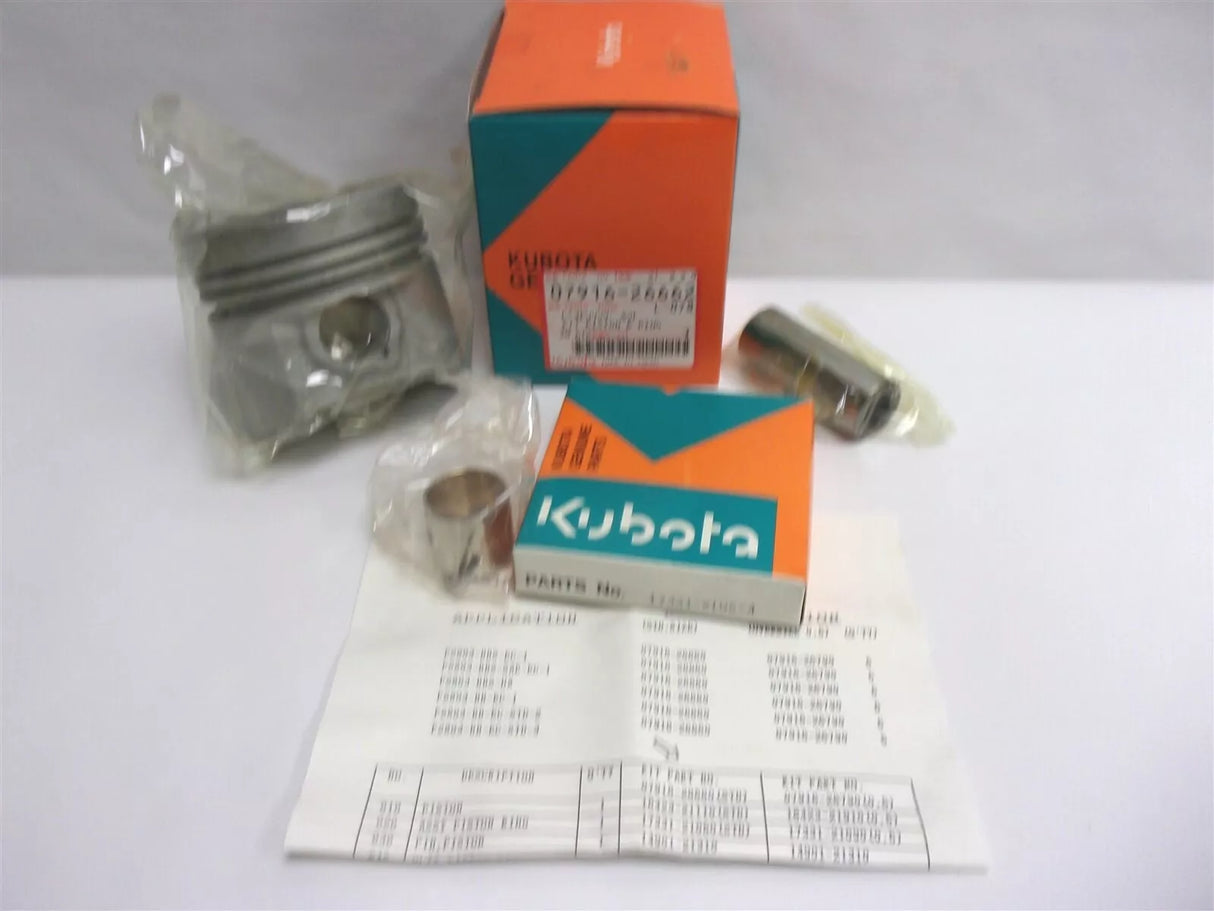 07916-26662 Kubota Piston And Ring Kit