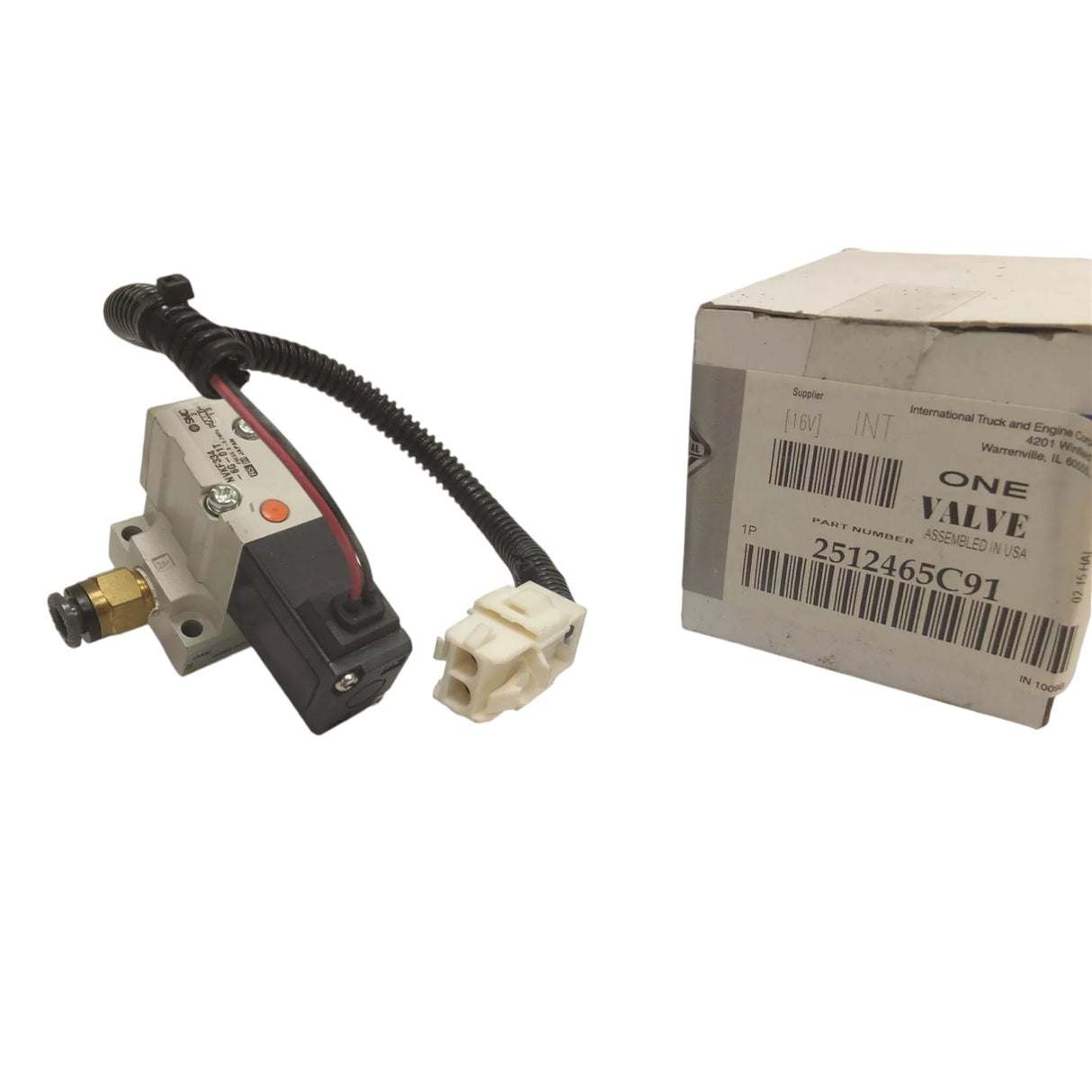 2512465C91 International Dump Valve Entrance Door Valve W/HDW Kit