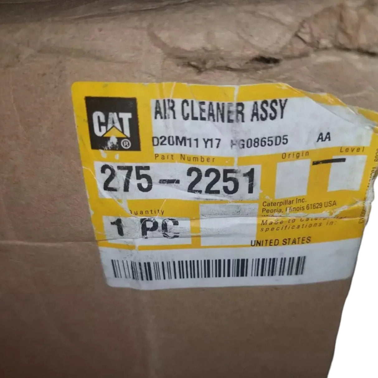 275-2251 CAT Air Cleaner Assembly - Truck To Trailer
