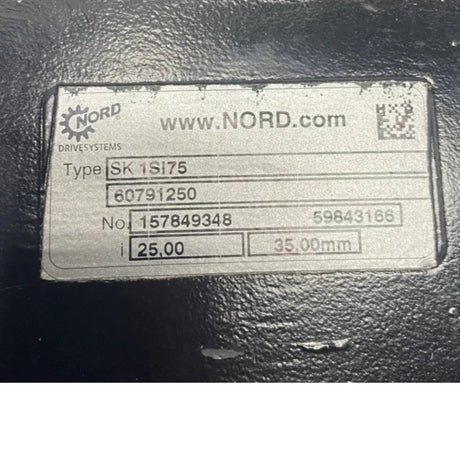 60791250 Nord Universal Right Angle Worm Gear Speed Reducer