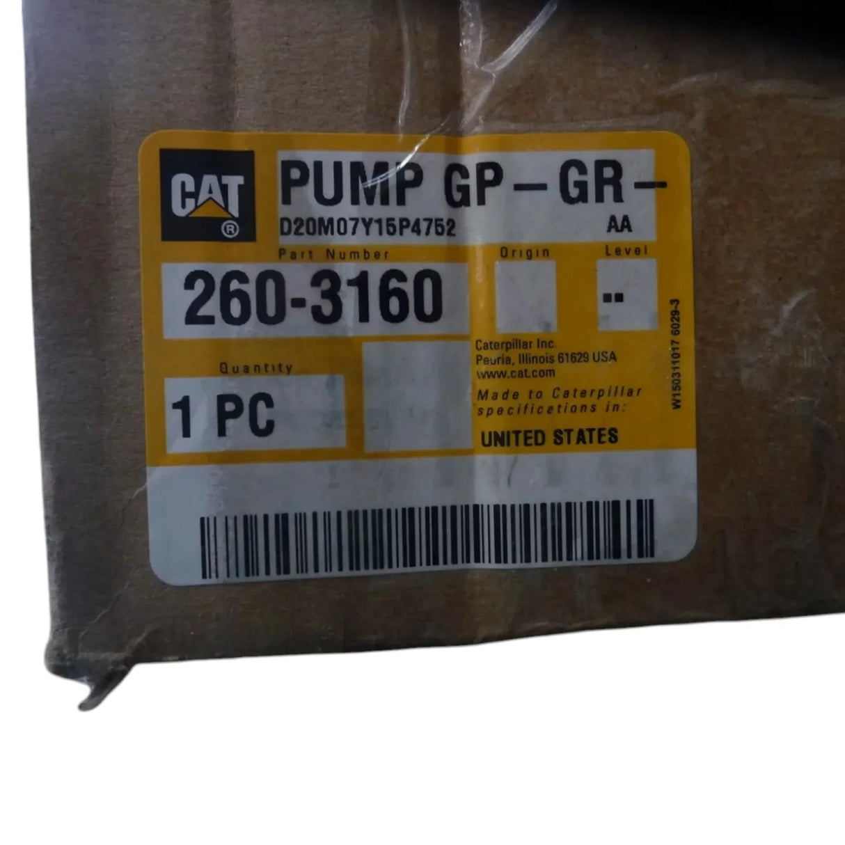 260-3160 CAT Pump GP-GR - Truck To Trailer