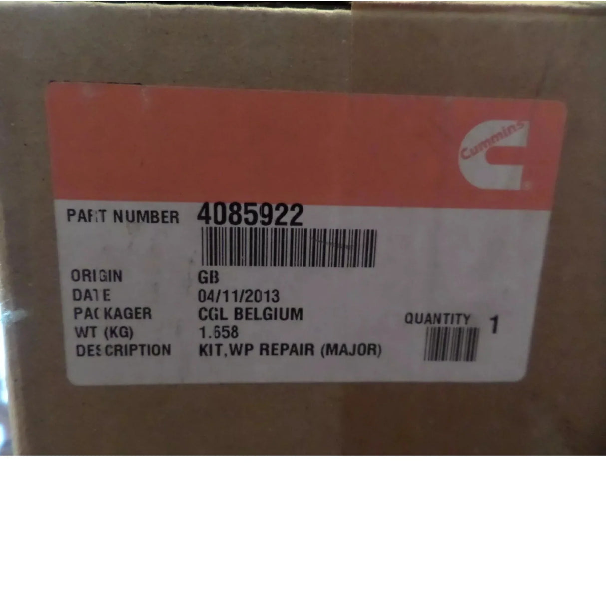 4085922 Cummins Water Pump - Truck To Trailer