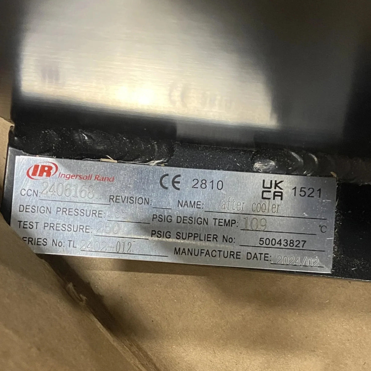 24061681 Genuine Ingersol Rand Aftercooler Core advancedparts advancedparts (6271) - Truck To Trailer